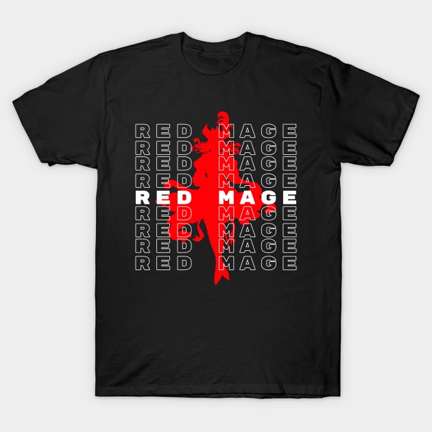 Red Mage aesthetic - For Warriors of Light & Darkness FFXIV Online T-Shirt by Asiadesign